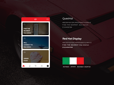 Gas Station Mobile App HomePage fuel gas station gasoline mobile mobile app mobile app design mobile design mobile ui