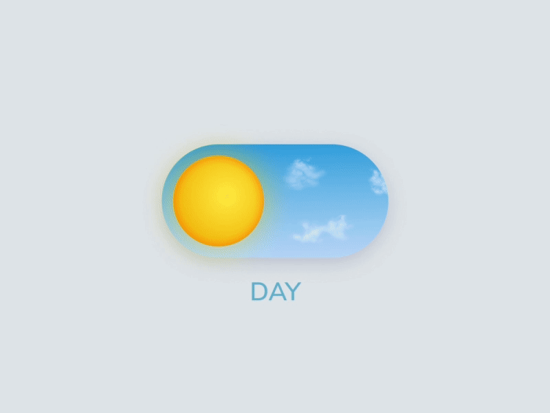 Day/Night Switch animatedgif dailyui dailyui 015 figma gif animation graphic design interface switch turn on