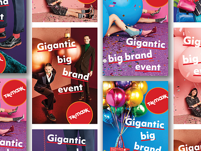 TKMaxx | Marketing Campaign design graphic design indesign marketing campaign poster poster design print print design retail typogaphy ui