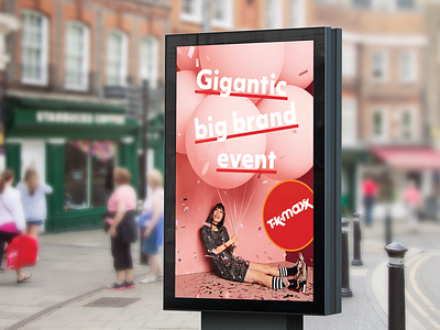 TKMaxx | Marketing Campaign billboard billboard design design graphic design indesign large format poster poster art poster design print typography