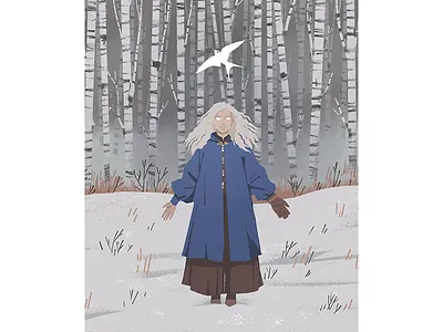 Ciri character ciri design digital illustration fanart fantasy illustration netflix the witcher winter