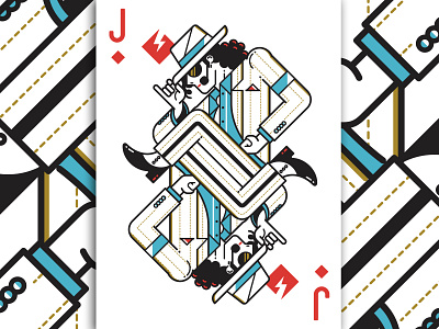 michael jackson playing card character design flat geometry illustration linear michaeljackson playing cards poker symmetry vector