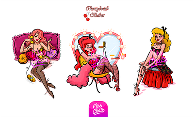 Cherrybomb Babes babes cherybomb cute deutsch freelance german germany girls hottie illustration illustration design ladies pinup pinup girl sexy sexy girl vintage women womens