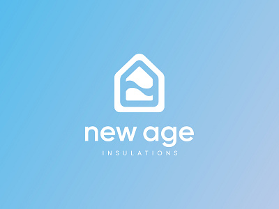 A logo for an insulation company brand branding clean design flat graphic graphic design identity identity design insulation light logo material simple