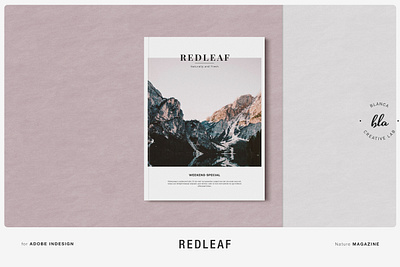 REDLEAF Nature Magazine branding brochure business catalogue clean download elegant free indesign lookbook magazine magazine cover modern nature portfolio template