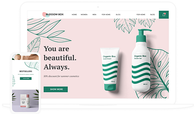 Beauty website design ux web
