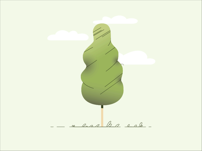 Recursion and continious loop of tree ae animation animation 2d animation design annamukhina motion motion design motiondesignschool motiongraphics