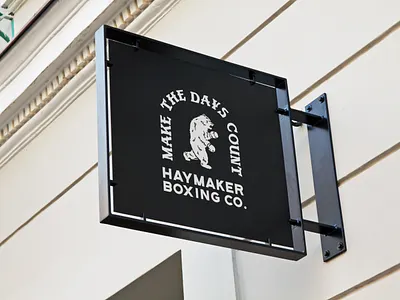 Haymaker Boxing Co. Signage badge design boxing branding branding design illustration signage