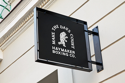 Haymaker Boxing Co. Signage badge design boxing branding branding design illustration signage