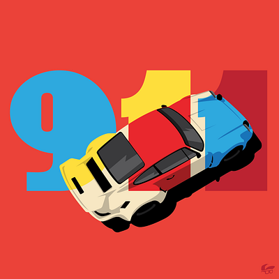 Carrera cars illustration vector vectorart