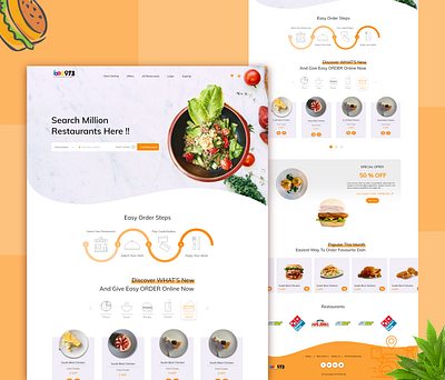 Food delivery website design design dribble food website ui web