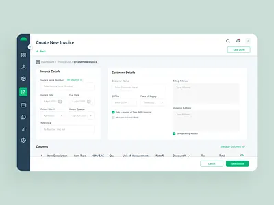 Create New Invoice app clean dashboard dashboard design dashboard ui figma invoice minimal webapp webdesign