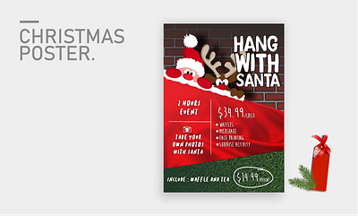 Christmas poster animation cute poster design flyer illustration marketing poster party flyer poster poster design posters santa santaclaus vector web