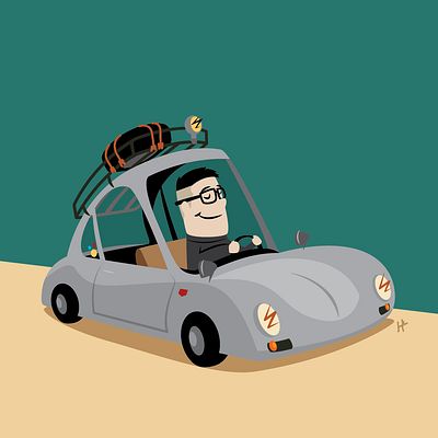 Roadtrip cars illustration vector vectorart