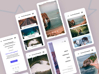 Photography Portfolio Mobile design graphic design mobile mobile app design mobile design mobile ui modern portfolio portfolio design web web design webdesign