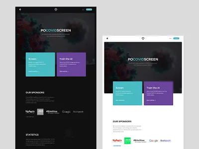 POCOVIDSCREEN covid 19 covid19 doctor hospital layout medical minimal research scientist ui ux virus web
