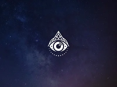 Outerspace Logo For A Record Label branding eye geometric illumination line art logo logo design music negative space outerspace psychedelia psychedelic psychedelic art record vinyl