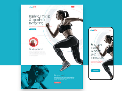 What Gym branding design fitness landing page product ui user experience ux web web design website