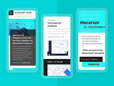 Blockchainz Design blockchain crypto inspiration ui
