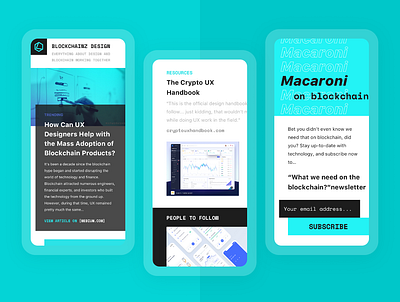 Blockchainz Design blockchain crypto inspiration ui