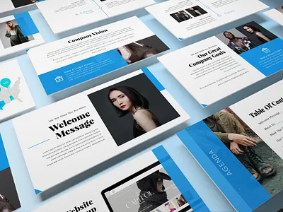 Perspective presentation Web MockUp03 MainFile beautiful business presentation clothing creative fashion finance glamour investor lookbook minimal pitchdeck powerpoint template presentation woman