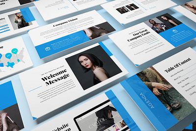 Perspective presentation Web MockUp03 MainFile beautiful business presentation clothing creative fashion finance glamour investor lookbook minimal pitchdeck powerpoint template presentation woman