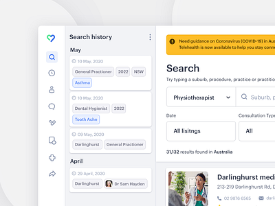 Medical Management Platform app booking clean dash dashboard design doctor health interface management medical medication medicine minimal schedule search ui ux web webapp design