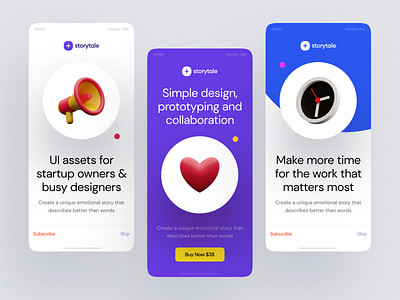 Superscene Illustrations + App = ❤️ 3d app application bright characters colorful constructor design elements illustrations landing launch presentation project scene startup ui web website