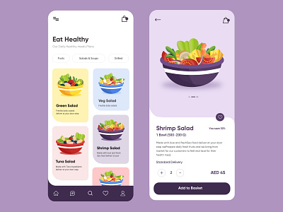 Fresh Healthy Salad Mobile Application UX UI Design android app design creative fitness app fresh healthy life healthyfood illustration ios app design minimal design mobile app mobile application salad app salad bar top ux ui designer ux ui design ux ui designer web design