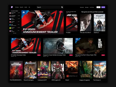 Twitch Redesign Concept app blog dashboad dashboard app design flat games gaming interface invites landing page logo redesign software interface twitch ui ux web design web interface