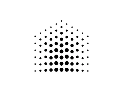 House symbol for a private event venue circle dots event house house logo houses hungary identity logo people symbol