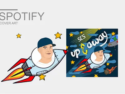 ROCKET MAN album animation cover cover art cover artwork cs design flyer illustration marketing poster poster design spotify vinyl