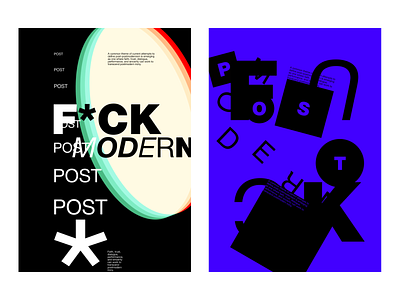 POSTMODERN art design dribbble graphicdesign photoshop poster postmodern shot typography