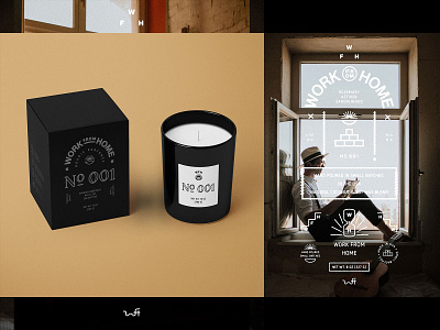 WFH Candles branding branding design corona graphic design homeoffice humandesign logo logo inspiration logodesign packaging packagingdesign san francisco soycandles vintage work from home