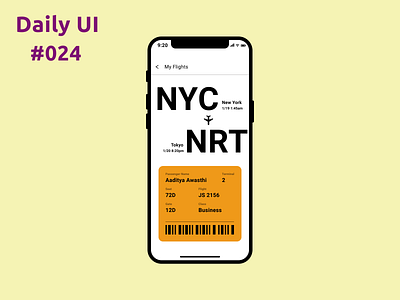 Boarding Pass #024 aeroplane boardingpass challengeaccepted design dribbble