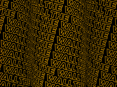 The Wall // motion text aftereffects animation design motion design motion graphic pattern