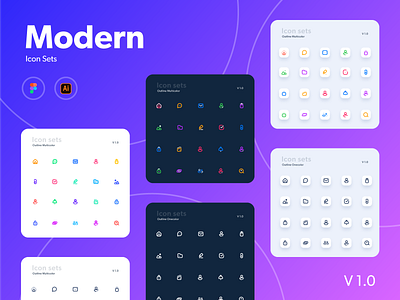 Modern Icon icon icon design icon set iconography icons