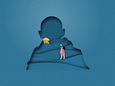 Mahatma Gandhi taught: peaceful protest (satyagraha) education faith gandhi girl graphic design india minimal negative space nonviolence school silhautte truth