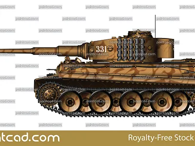 Tank Tiger I number 331 early series mid-production variant heavy tank world war ii