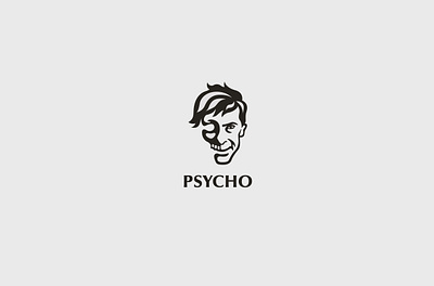 'Psycho' logo concept adobe art cinema clean creative flat illustration logo logo design logomark logos minimal modern movie shot simple symbol vector visual work