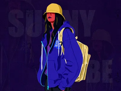 Cool Girl illustration