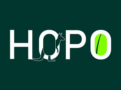 Kangaroo logo HOPO branding creative logo dailylogo dailylogochallenge design illustrator kangaroo kangaroo logo logo logo design minimal stay home stay safe typography