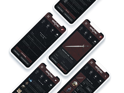 App about steel mill app design concpet app knight still mill sword