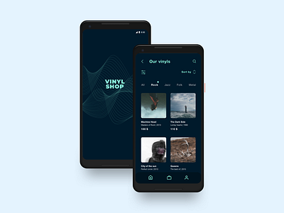 UI challenge – product list app design application challenge mobile app music product list shopping app ui visual design