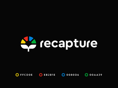 recapture atmosphere branding carbon eco ecology garden identity leaf logo mark negative space plant sky sun symbol