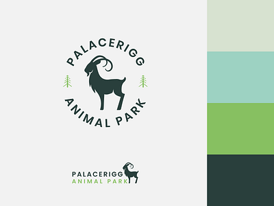 Palacerigg Animal Park Branding Project animals art branding campaign design environment flat goat hiking logo minimal nature organic park trail typography vector vegan woods