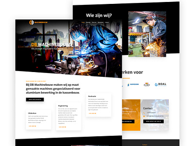 Machine Building Website building design freelance designer inspiration machine machinery manufacture mennovanpaassen ui web webdesign website website design