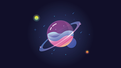 Glass Planet branding design flat gradient icon illustration illustrator logo minimal vector