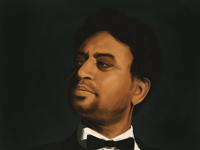 Irrfan Khan actor art bollywood digital drawing illustration paint photoshop portrait sketch