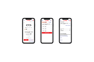 UX & UI for Lensway ecommerce glasses iphone x mobile mobile design mobile first mobile ui online shop online shopping responsive ui user experience user interface ux ux design web website